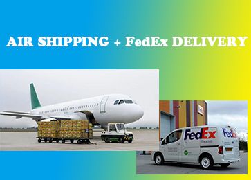 Air shipping and fedEx delivery